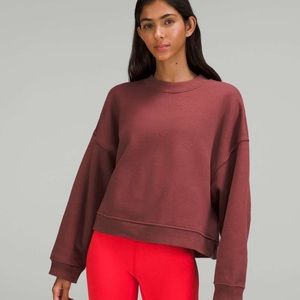 Lululemon thick fleece pullover smoky red